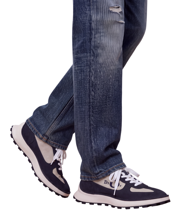 Dior Squash Sneakers — Navy/Beige, US 9 / EU 42