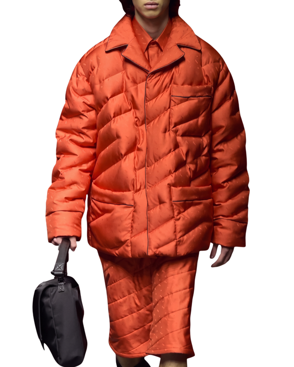 Fendi Reversible Quilted Puffer Blouson — Bitter, Size IT 46 / US 36
