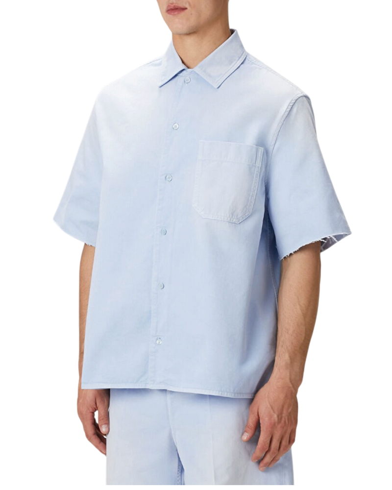Loewe x Paula's Ibiza Monogram Short-Sleeve Shirt — Blue, Size L*