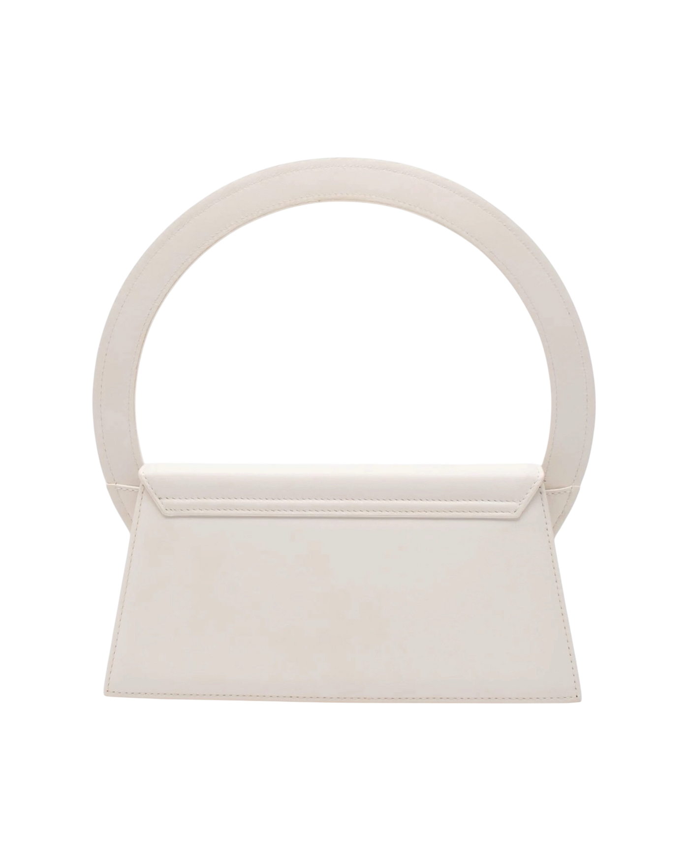 Jacquemus 'Le Sac Rond' Leather Top-Handle Bag — White