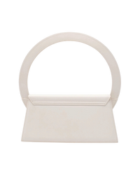 Jacquemus 'Le Sac Rond' Leather Top-Handle Bag — White