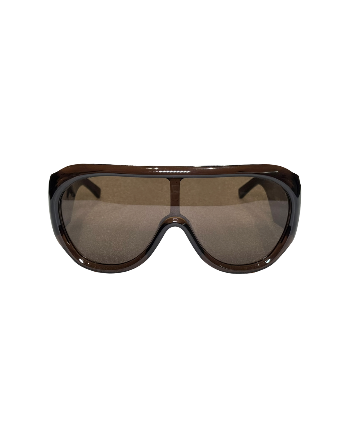 Phoebe Philo Bombé Sunglasses — Brown Acetate