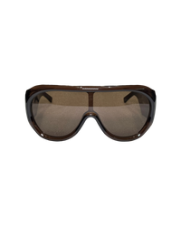 Phoebe Philo Bombé Sunglasses — Brown Acetate