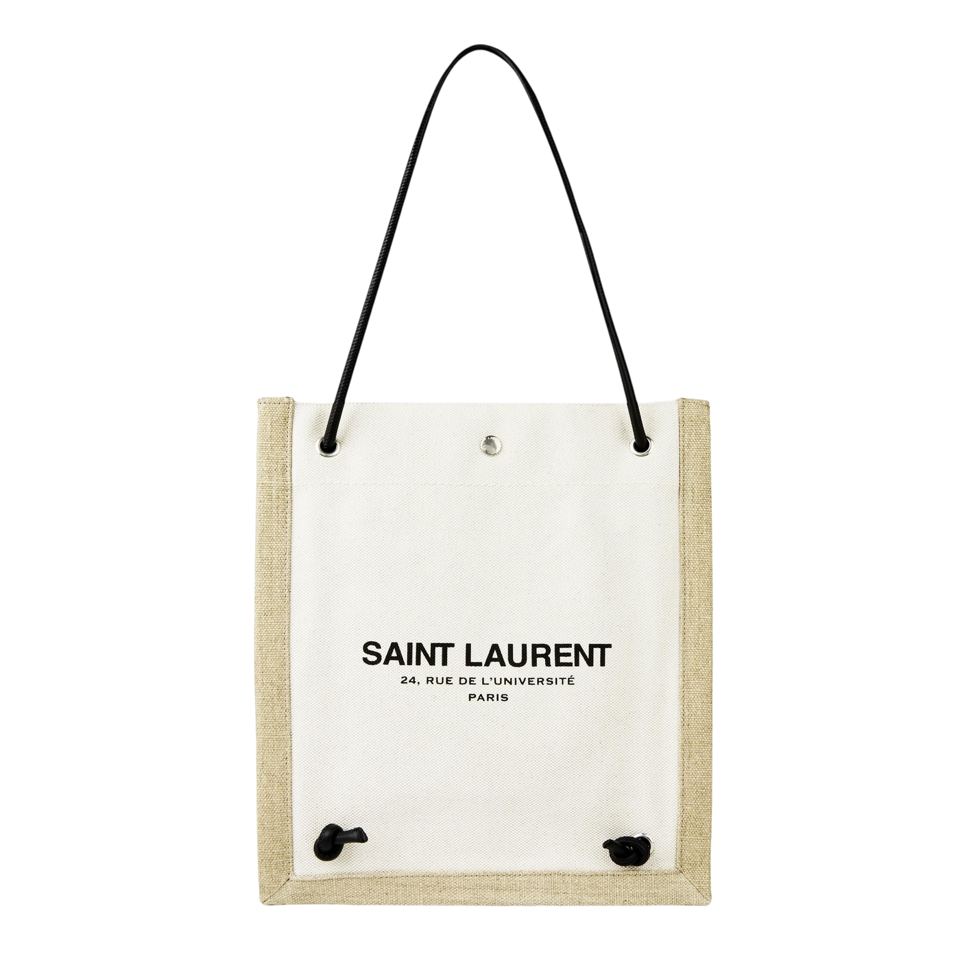 Saint Laurent Université Flat Bag in Linen