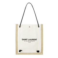 Saint Laurent Université Flat Bag in Linen