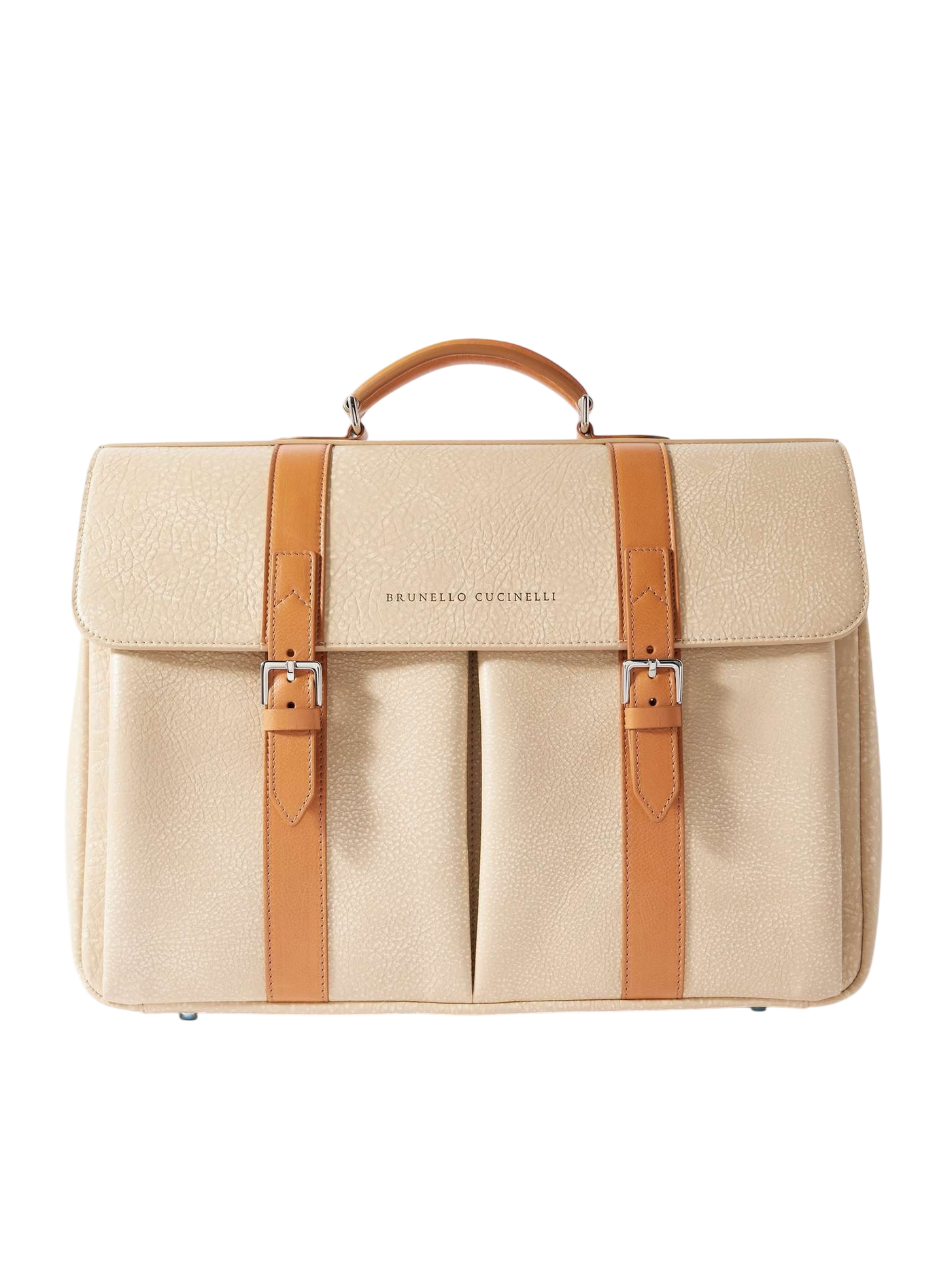 Brunello Cucinelli Textured Leather Briefcase
