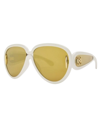 Loewe Paula's Ibiza Brown Mirrored Pilot Sunglasses