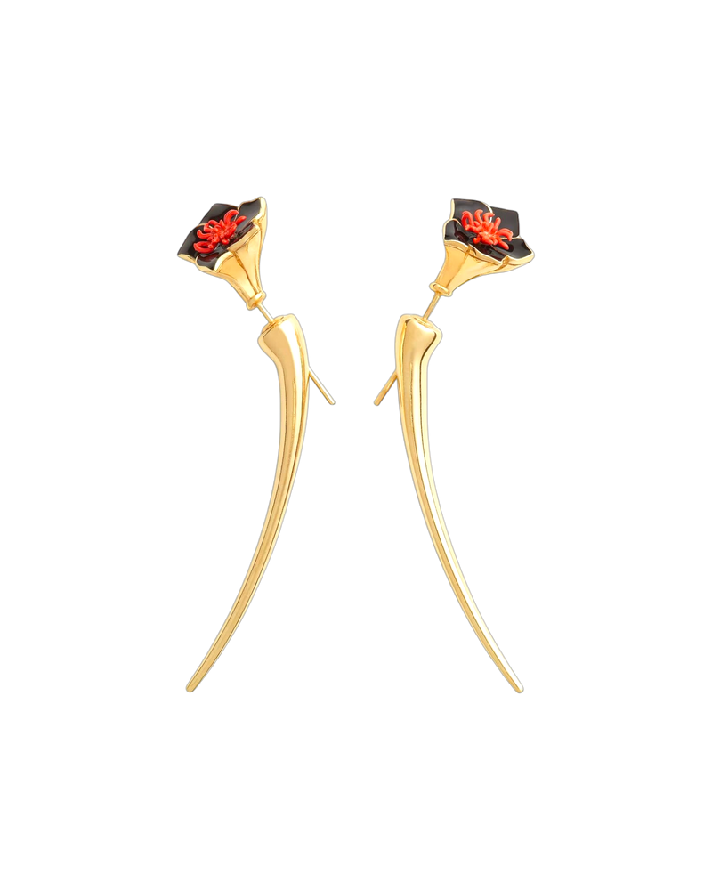 Bottega Veneta Flower Earrings