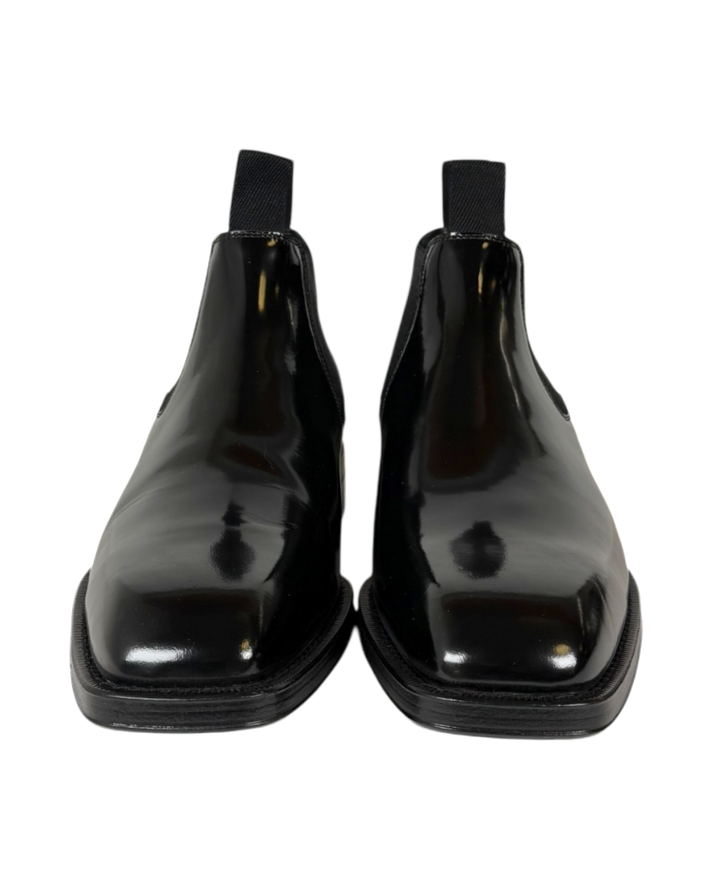 Burberry Patent Leather Chelsea Boot