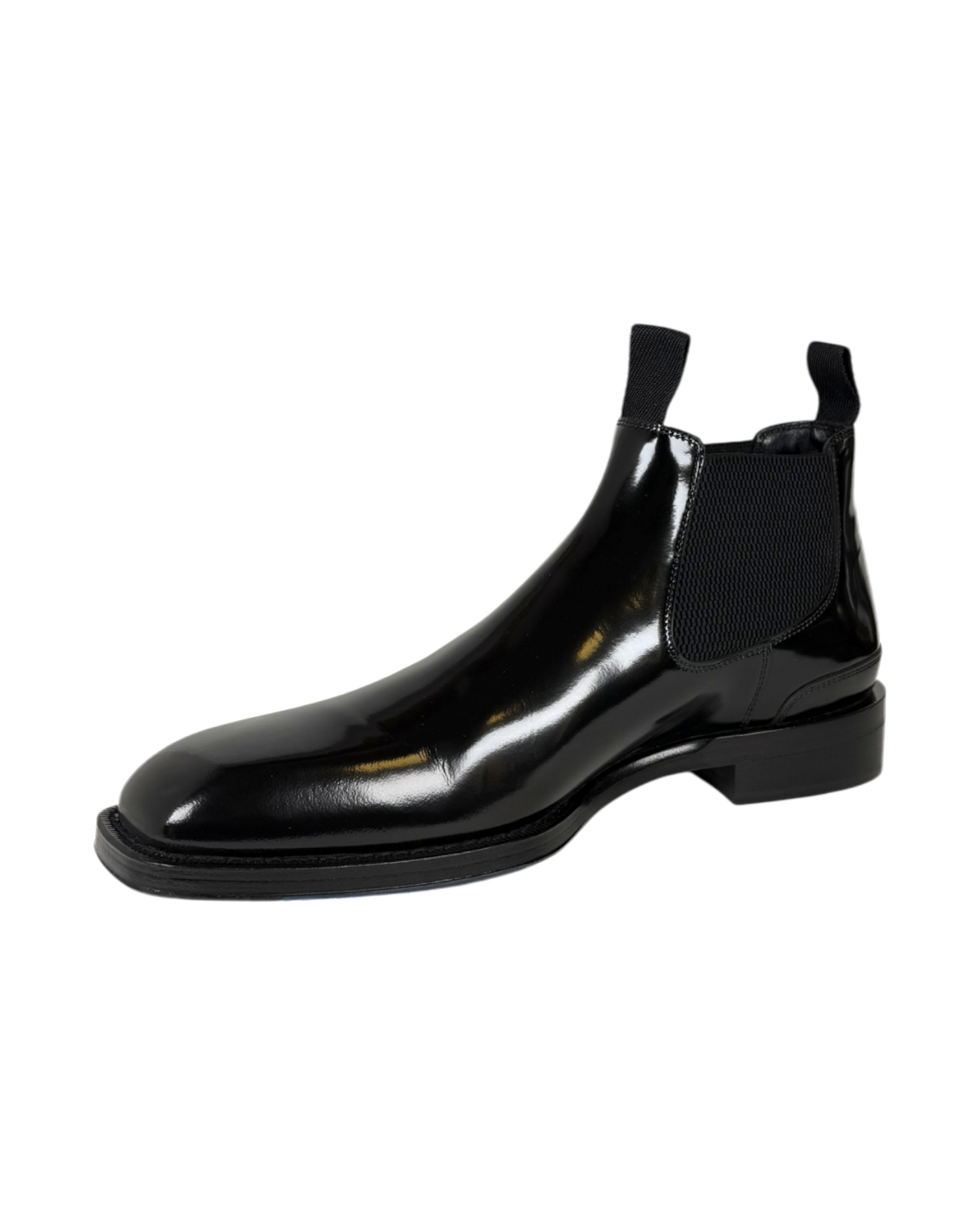 Burberry Patent Leather Chelsea Boot