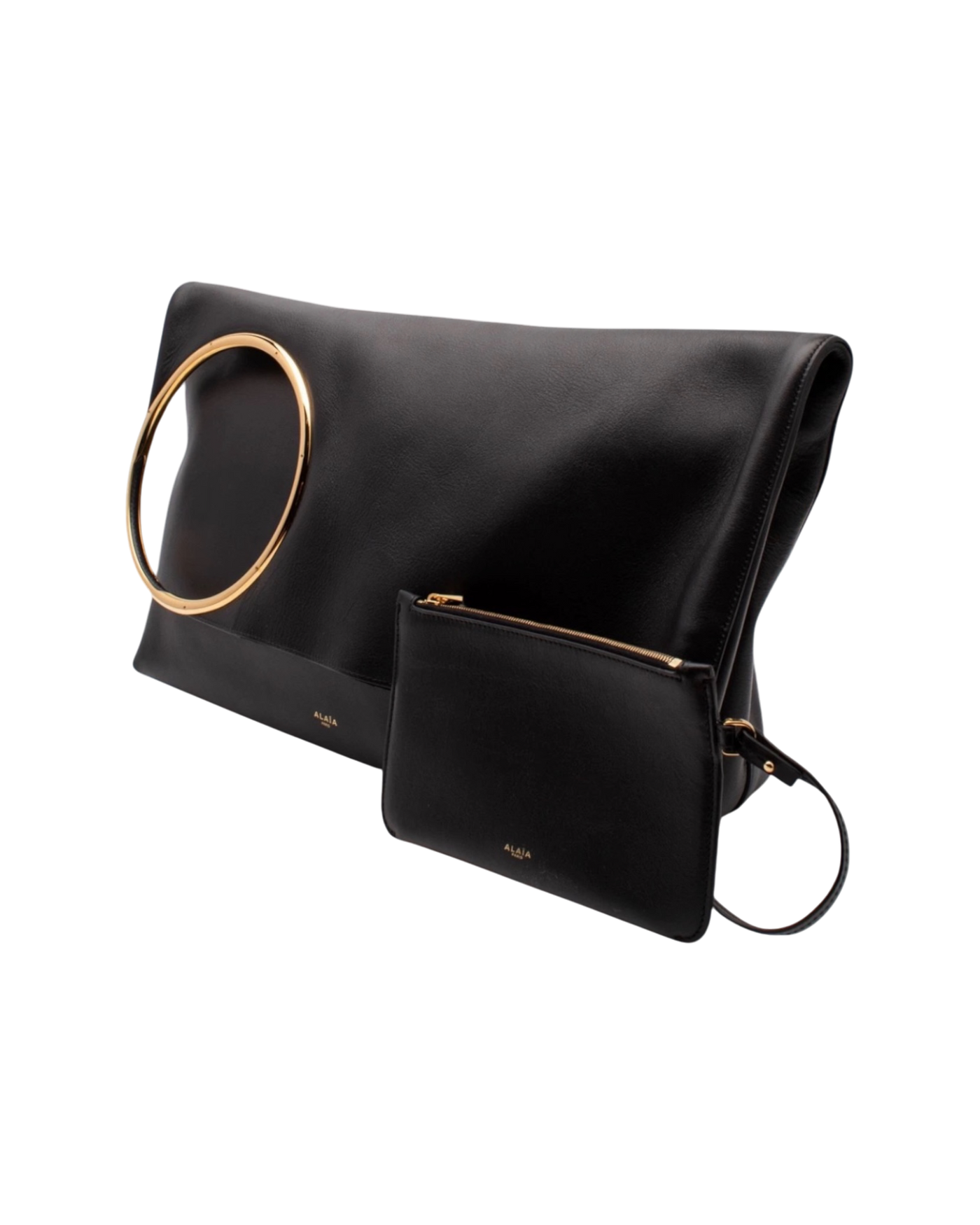 Alaïa Ring XL Leather Tote Bag — Noir