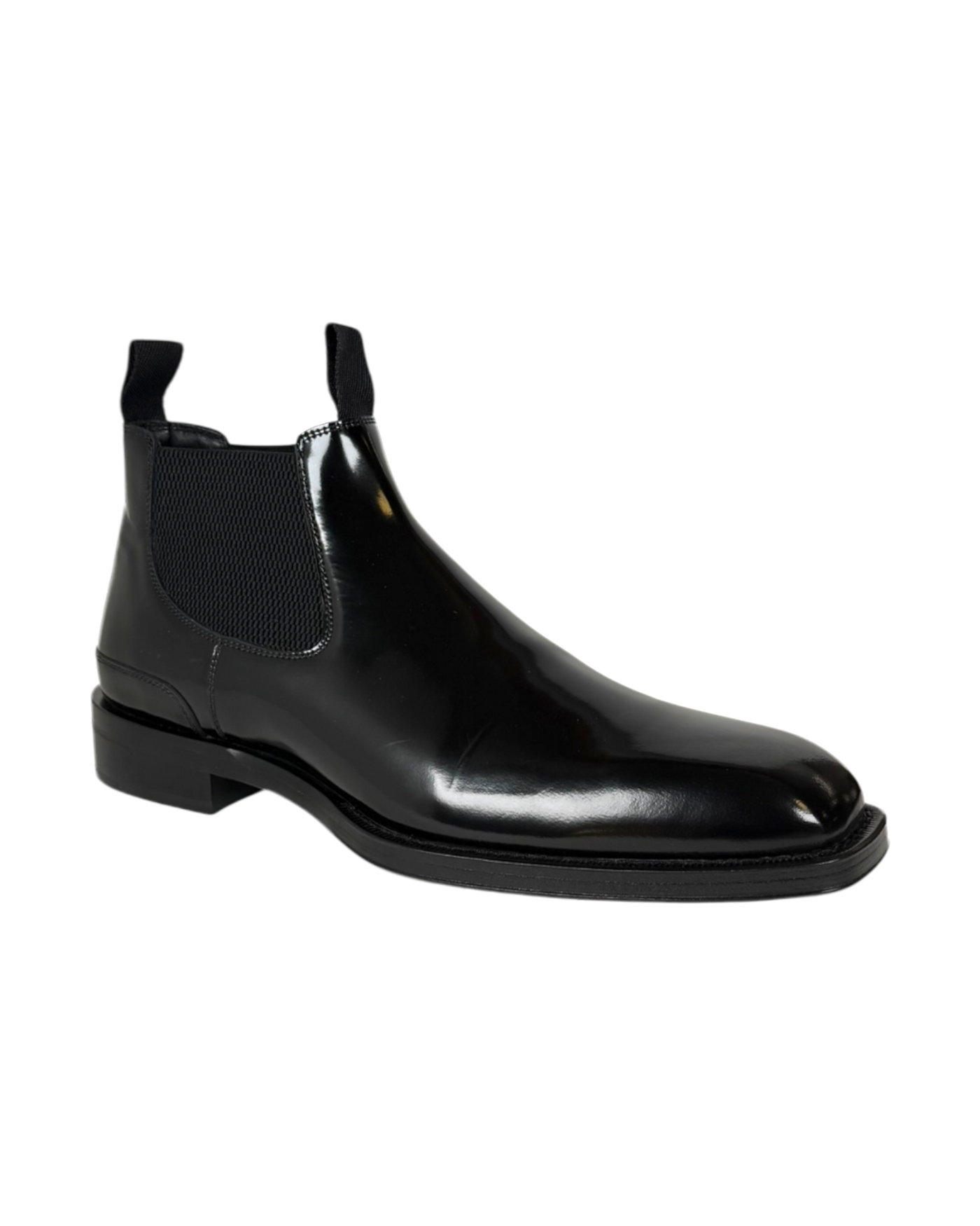 Burberry Patent Leather Chelsea Boot