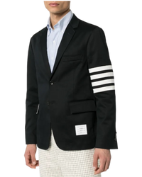 Thom Browne 4-Bar Blazer — Black, US 38 / TB Size 2 (M)