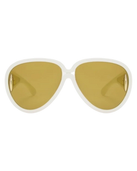 Loewe Paula's Ibiza Brown Mirrored Pilot Sunglasses