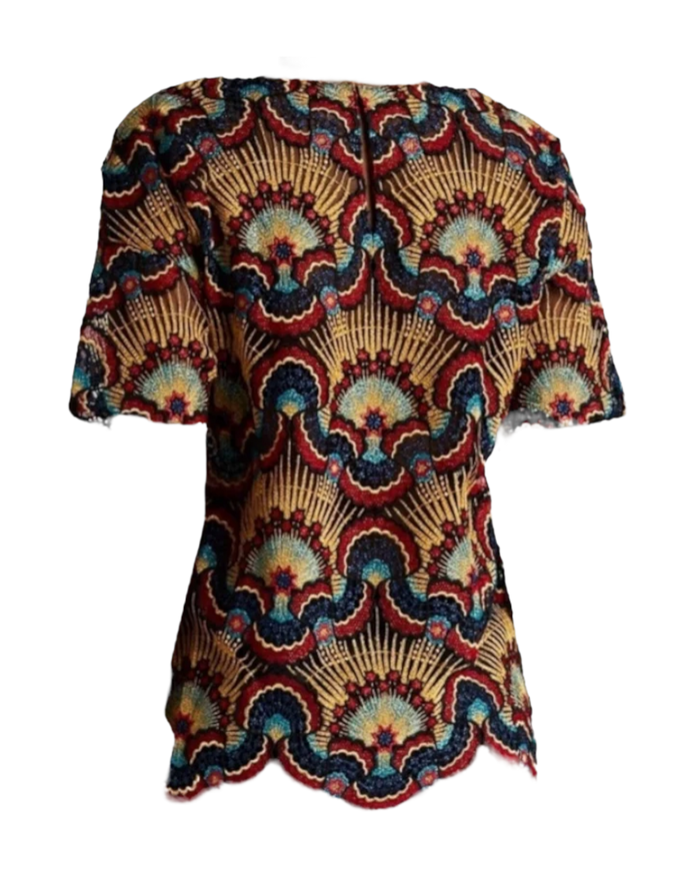 Valentino Red Embroidered Shirt