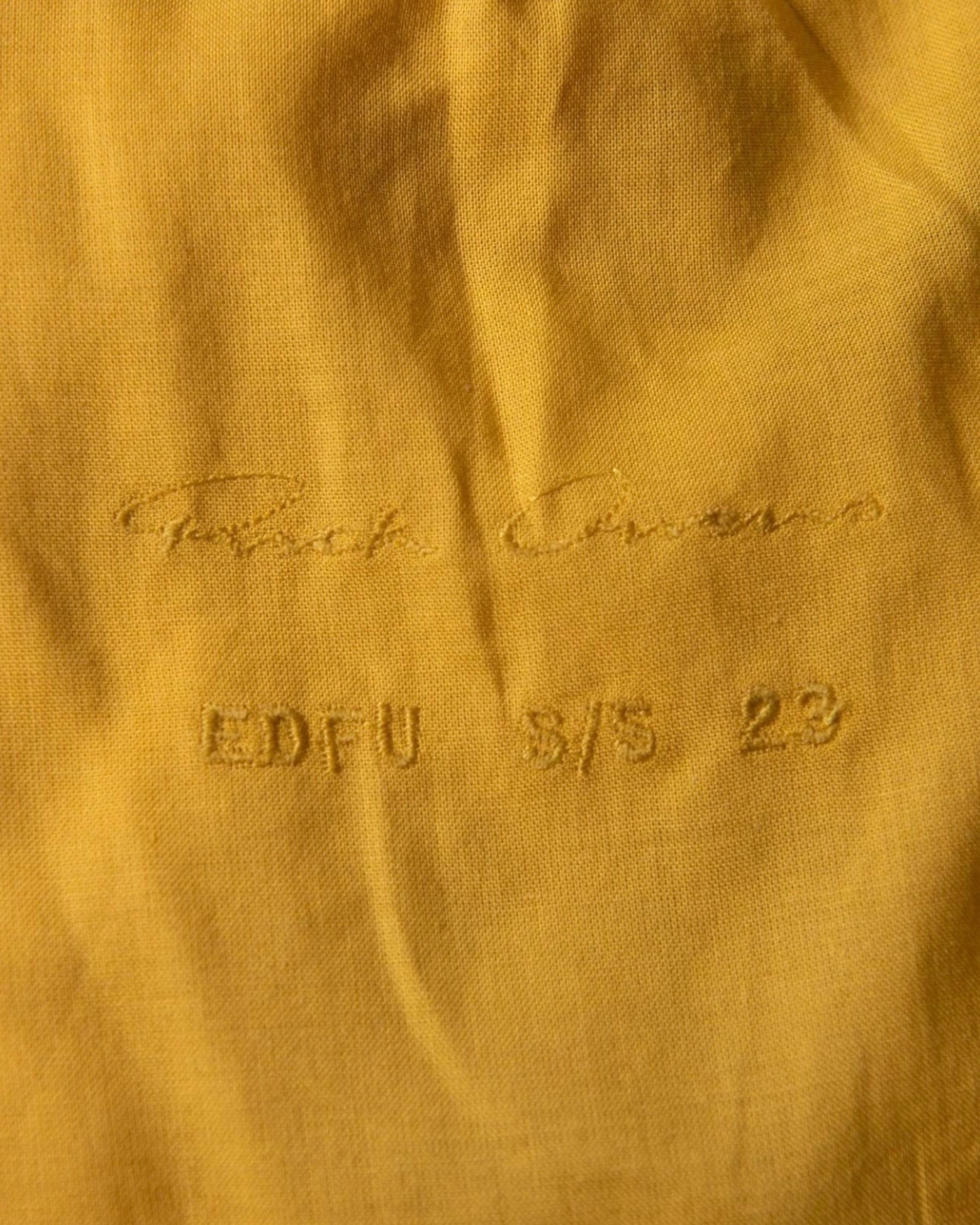 Rick Owens Belted Cropped Trench in Yellow  Suede