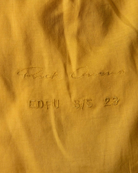 Rick Owens Belted Cropped Trench in Yellow  Suede