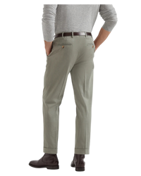 Brunello Cucinelli Gabardine Garment-Dyed Trousers