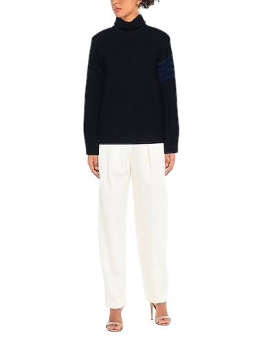 Thom Browne 4-Bar Cashmere-Blend Turtleneck — Navy, Size XS [IT 38]