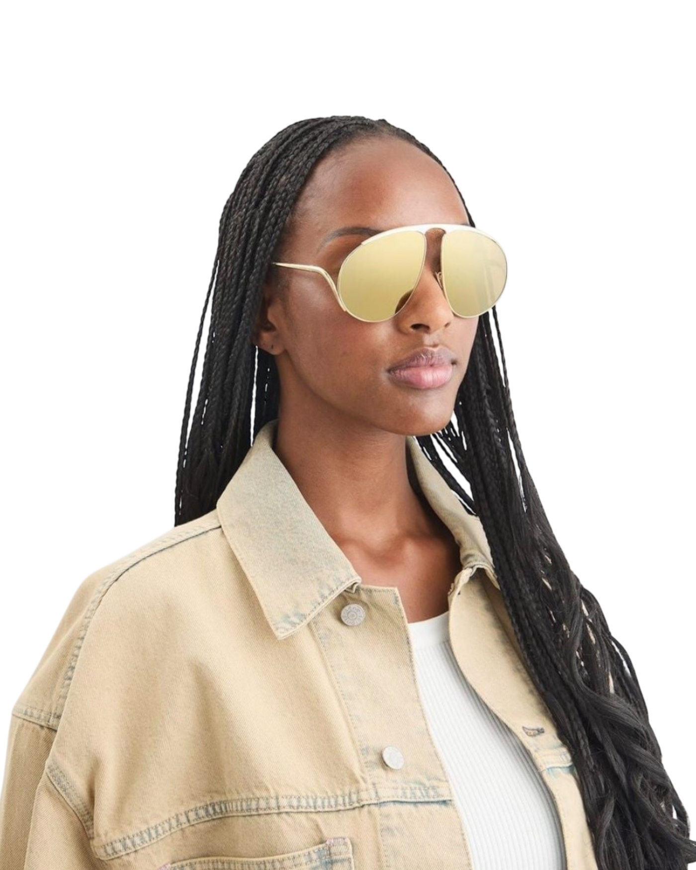 Loewe Hillock Sunglasses — Gold, LW40180U