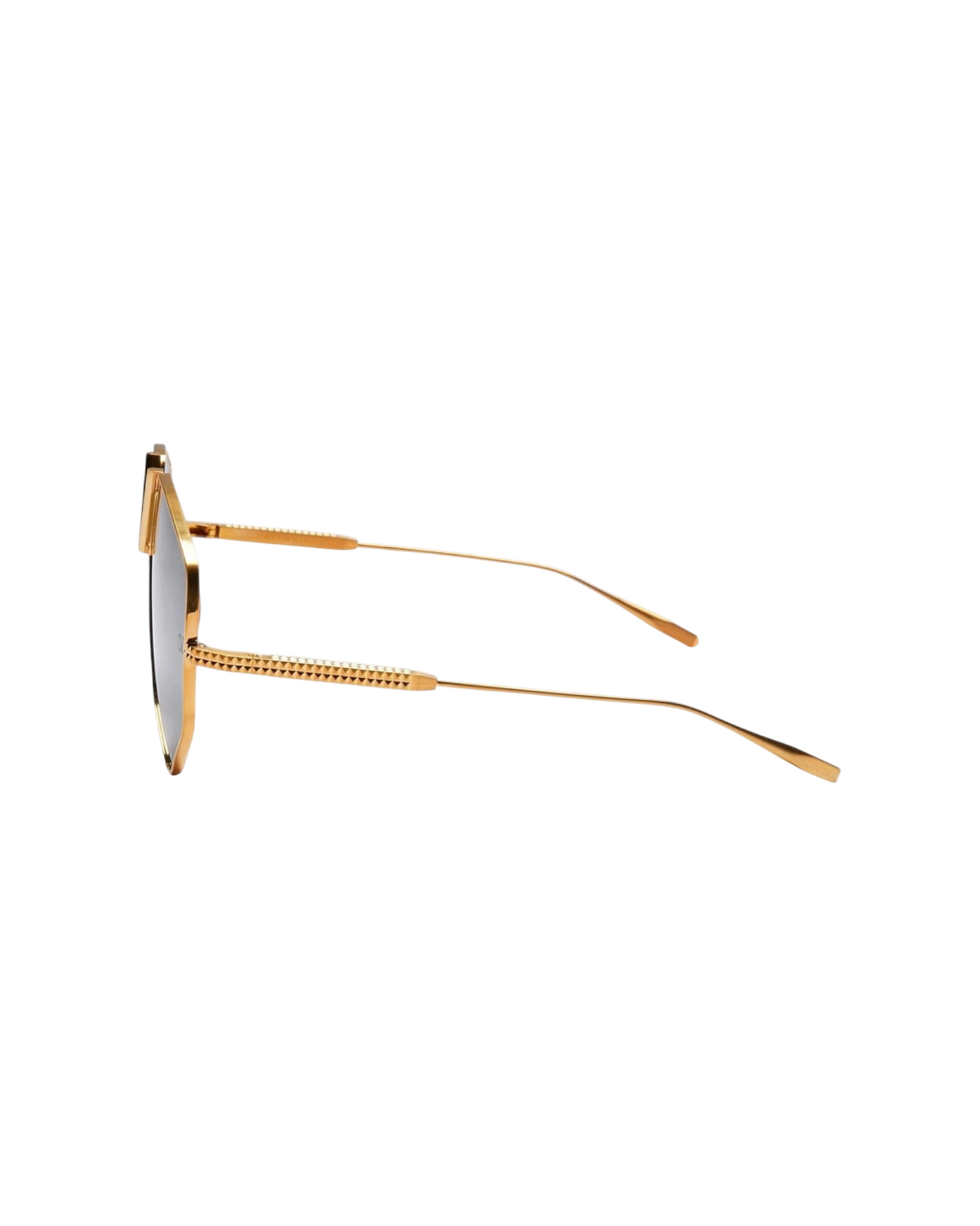 Valentino Garavani V-Hexagon Sunglasses — Gold, VLS115B