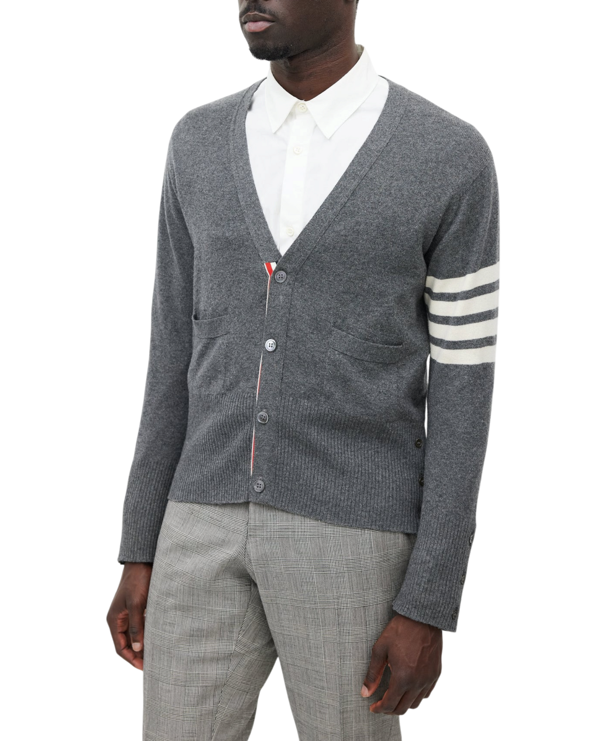 Thom Browne Cashmere Cardigan — Grey, M