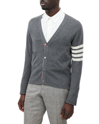 Thom Browne Cashmere Cardigan — Grey, M