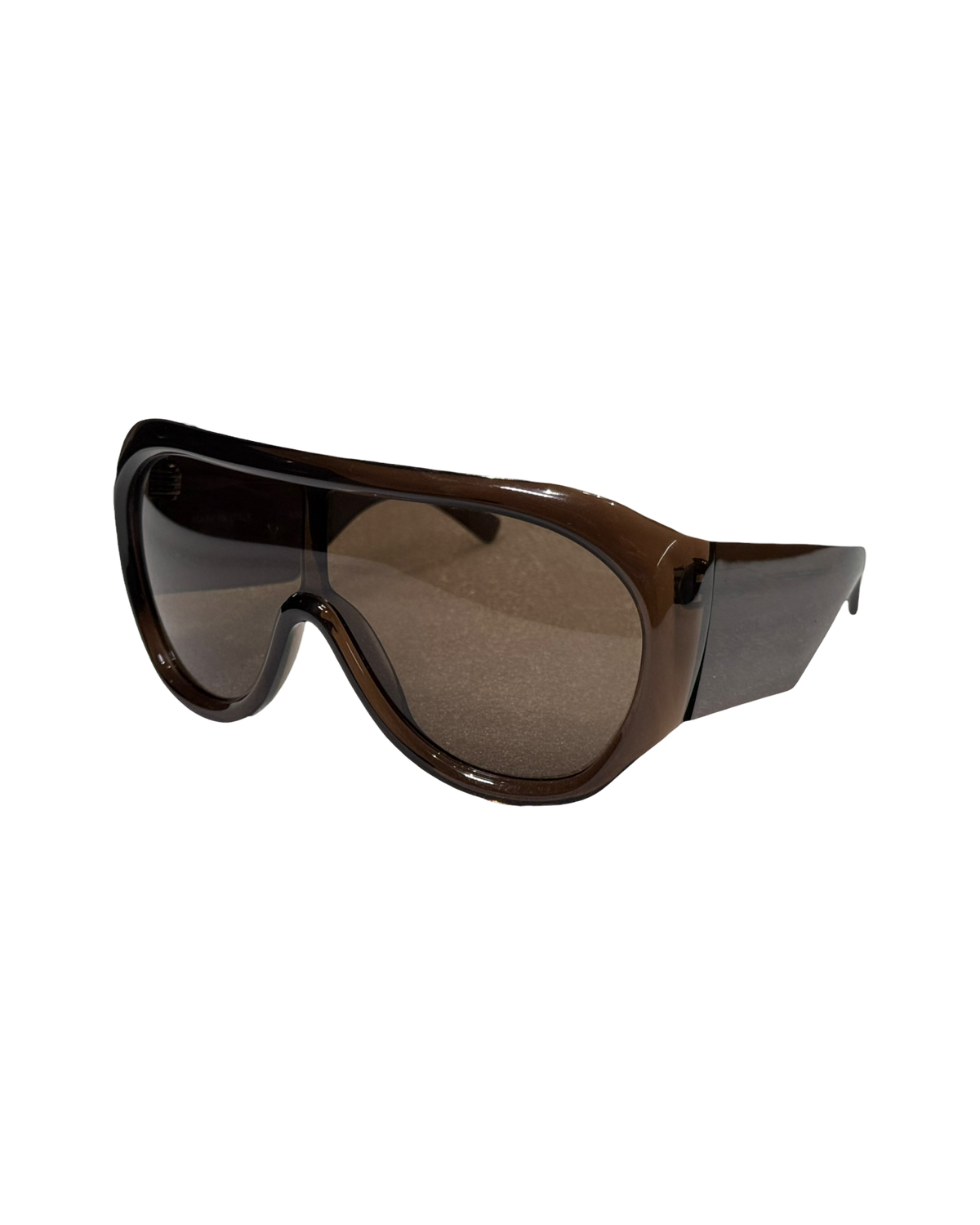 Phoebe Philo Bombé Sunglasses — Brown Acetate