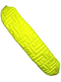 Balmain B-Army Quilted Monogram Crossbody Sling — Neon Yellow