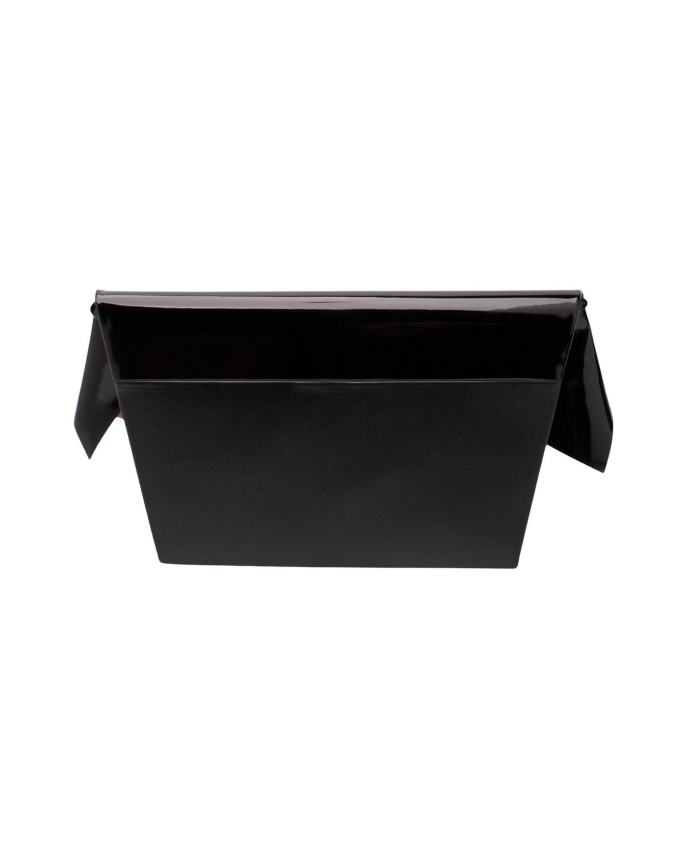 Maison Margiela Snatched Large Leather Shoulder Bag — Black