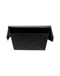 Maison Margiela Snatched Large Leather Shoulder Bag — Black