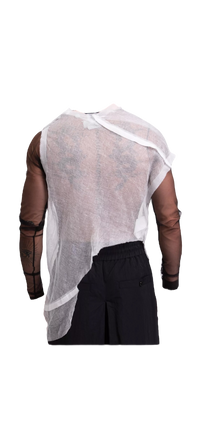 Maison Margiela Mesh Layered Gauze Shirt
