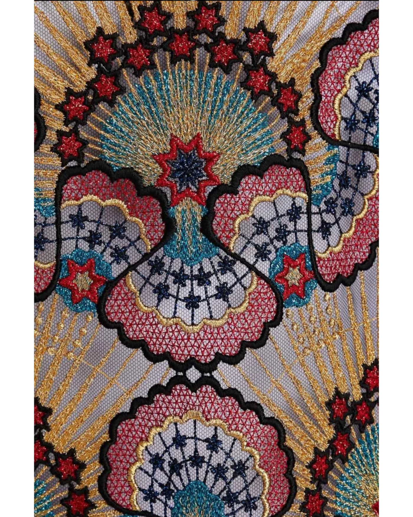 Valentino Red Embroidered Shirt