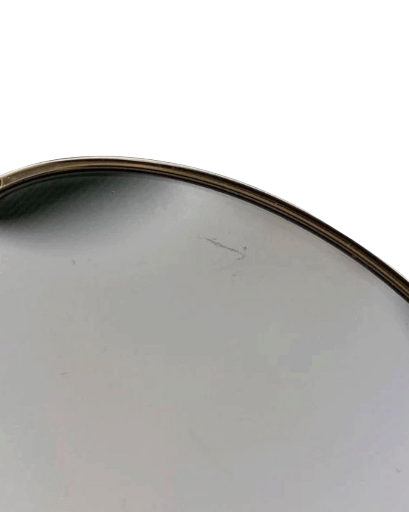 Prada PR 65ZS Oval Sunglasses — Pale Gold