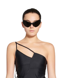 Balenciaga Wire Cat Sunglasses in Black