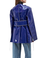 Marni AW18 “Sculpted Vinyl Belted Coat” - Purple