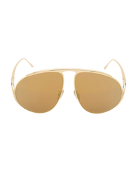 Loewe Hillock Sunglasses — Gold, LW40180U
