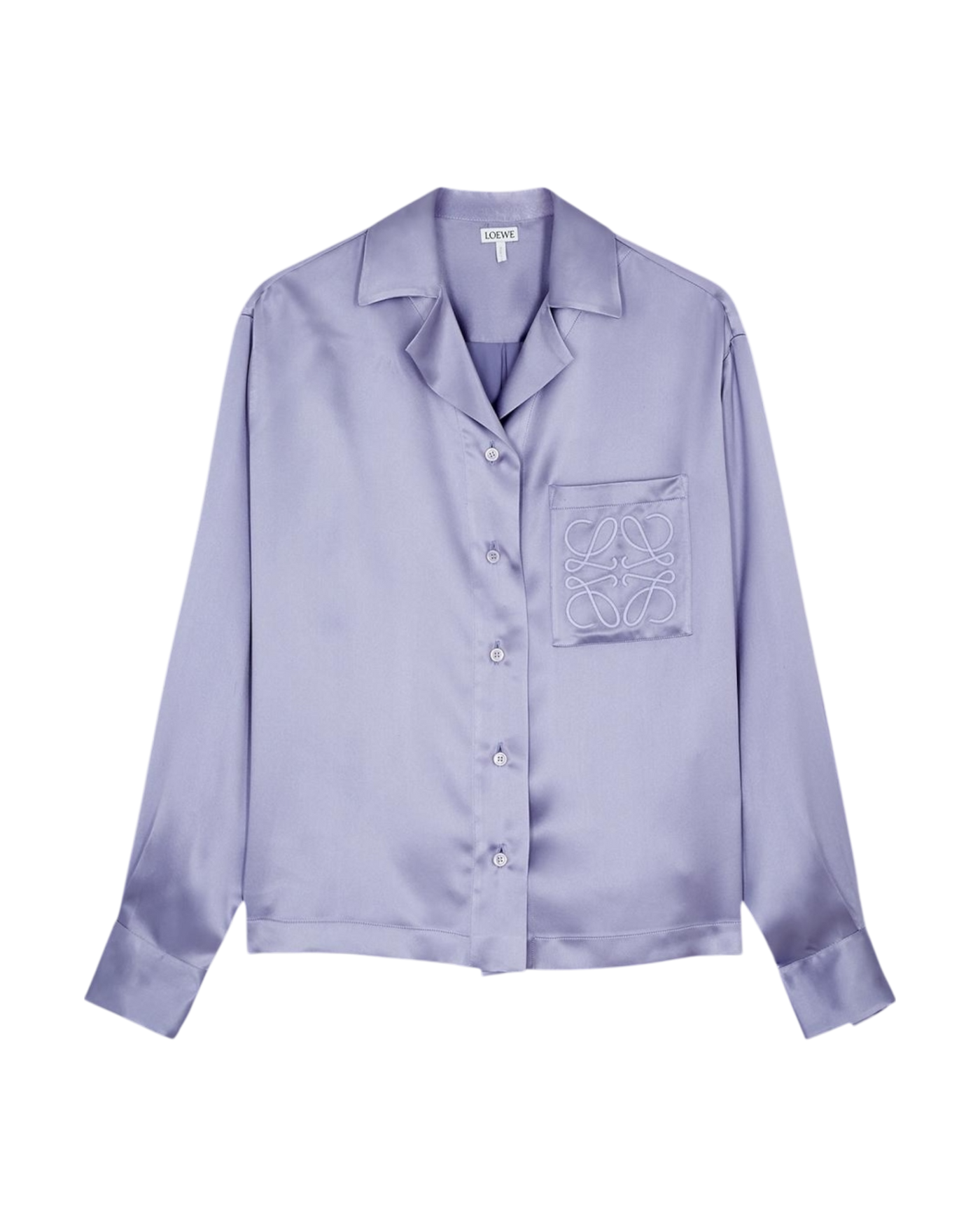 Loewe S/S 23 Anagram Pyjama Blouse in Lavender