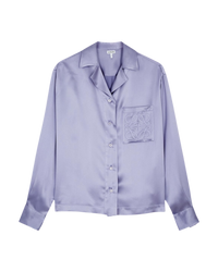 Loewe S/S 23 Anagram Pyjama Blouse in Lavender