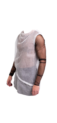 Maison Margiela Mesh Layered Gauze Shirt