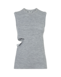 Fendi FF Monogram Reversible Cut-Out Knit Top