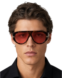 Tom Ford 'Bronson' Sunglasses — Red, FT1044