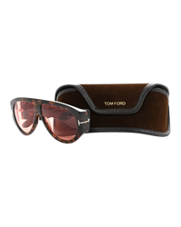 Tom Ford 'Bronson' Sunglasses — Red, FT1044