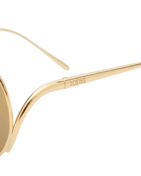 Loewe Hillock Sunglasses — Gold, LW40180U
