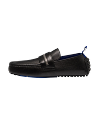 Burberry Motor Loafers in Black Leather