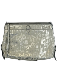 Maison Margiela Crinkle Leather Graffiti Clutch