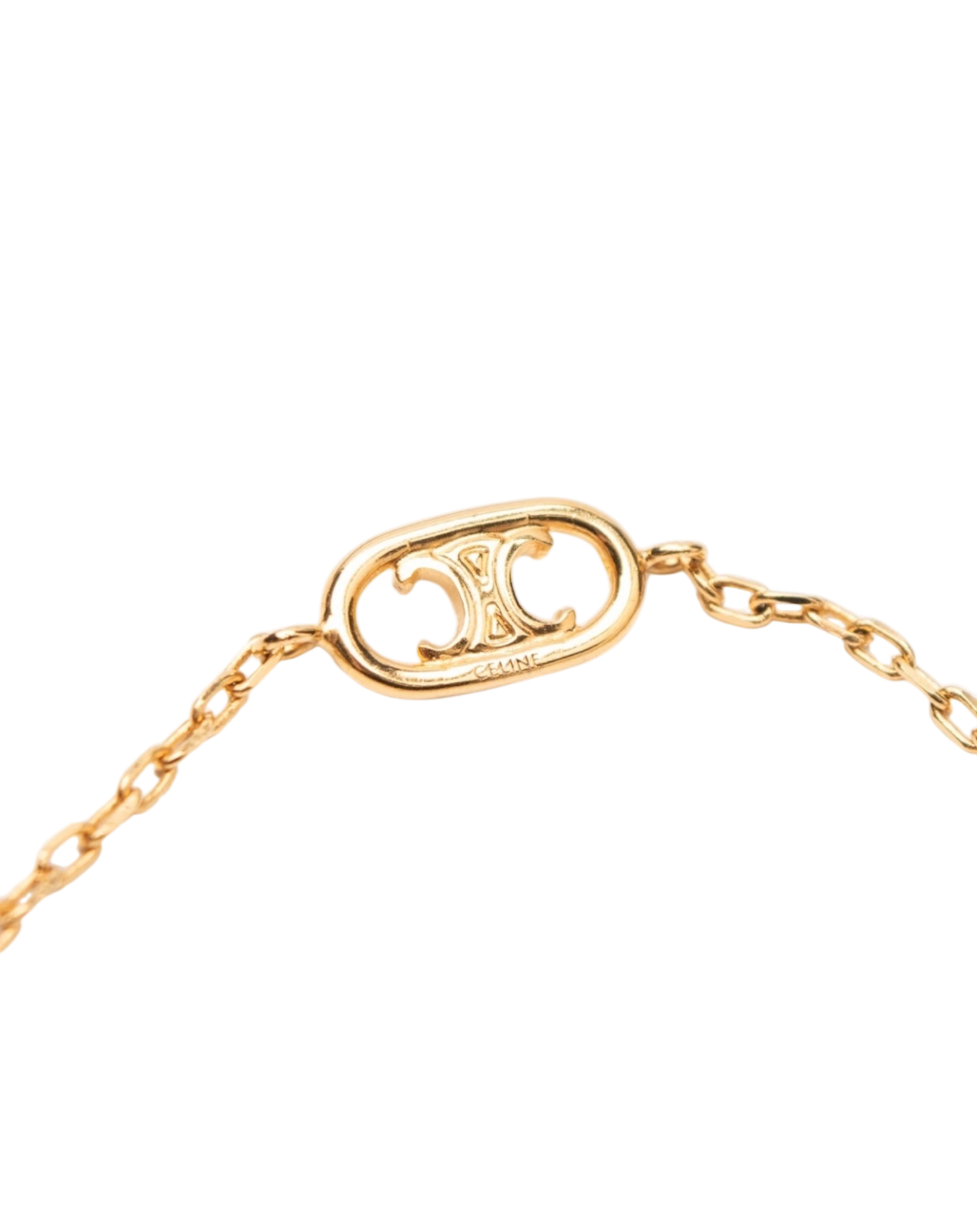 Celine Maillon Triomphe Sautoir Logo Station Necklace