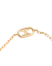 Celine Maillon Triomphe Sautoir Logo Station Necklace