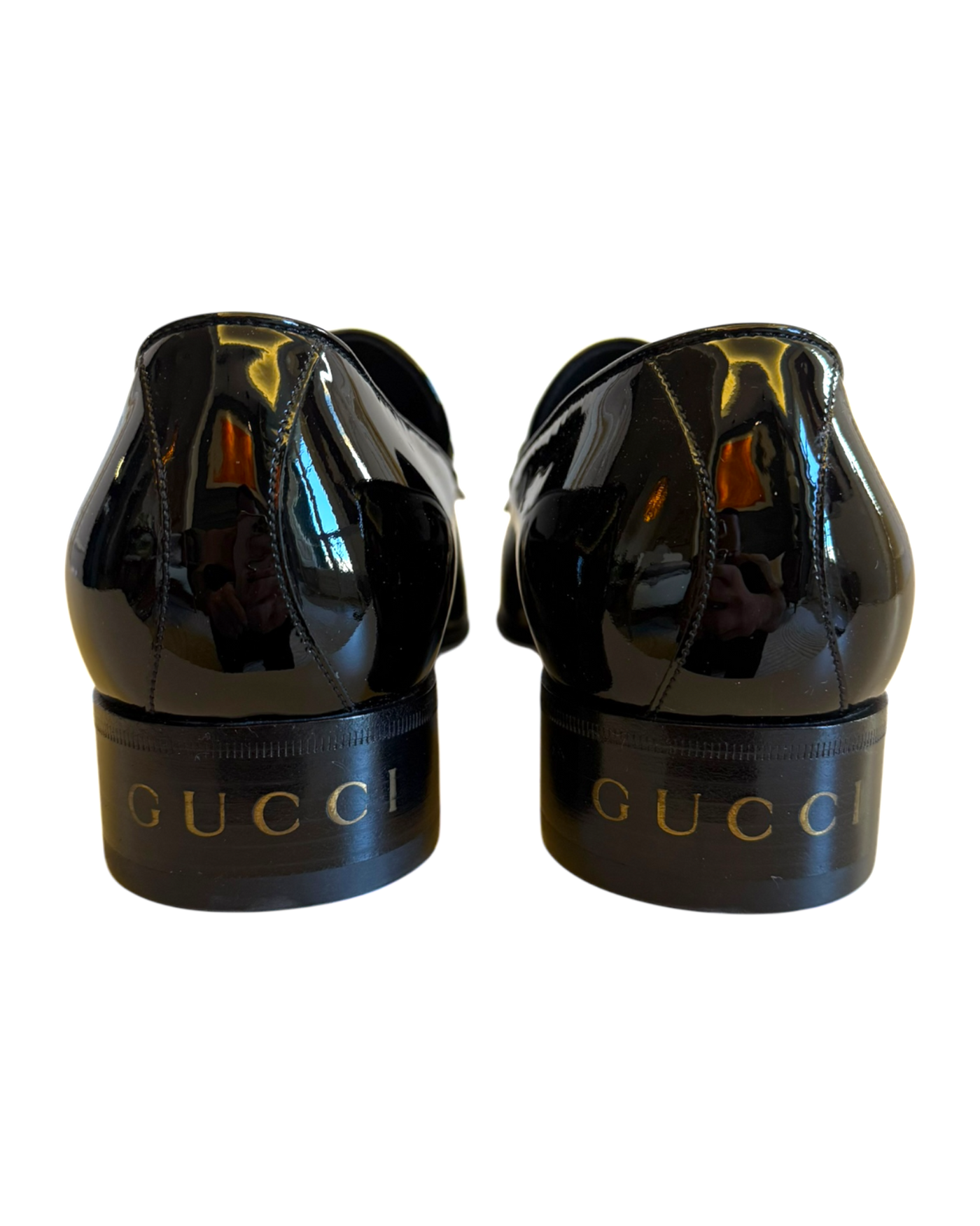 Gucci Tasseled Patent-Leather Loafers