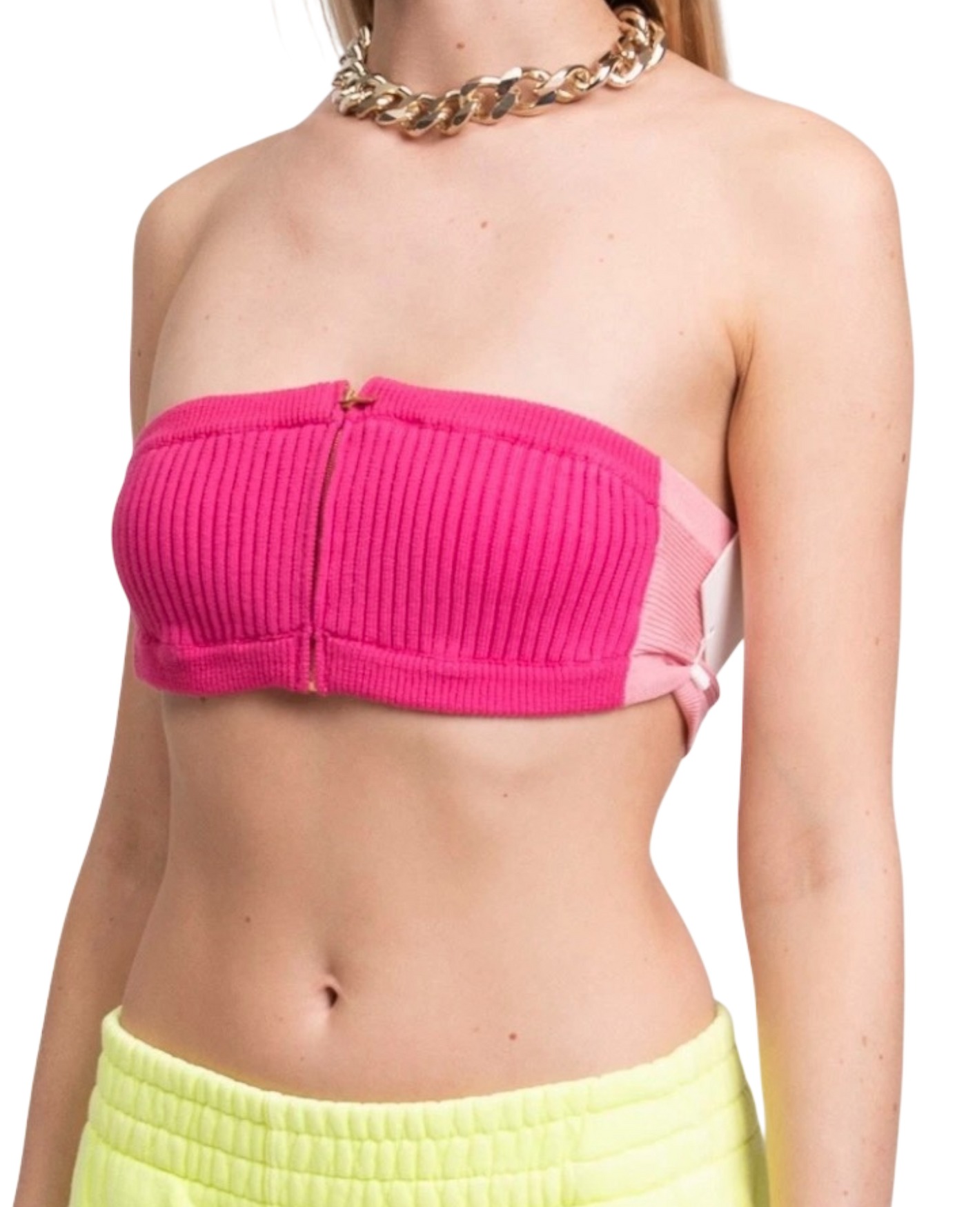 Jacquemus Pink La Montagne 'Le Bandeau Ventoux' Bra